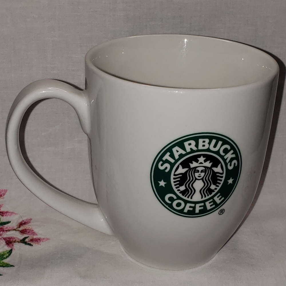 2007 Starbucks ™️  Mermaid On White Coffee Mug 14 Fluid Ounces